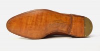 Brown tassel loafer sole